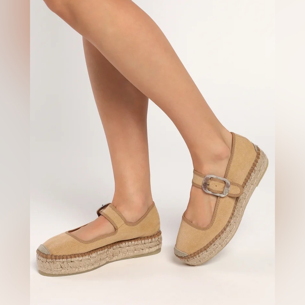 Free People Surfside Mary Jane Espadrilles never worn